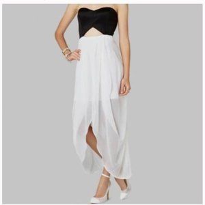 BCBGeneration black and white high-low dress